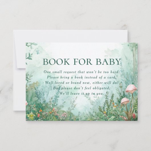 Enchanted Forest Fairytale Book for Baby RSVP Kaartje (Voorkant)