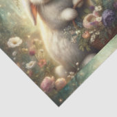 Enchanted Forest Floral Fantasy Konijn Decoupage Tissuepapier (Detail)