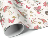 Enchanted Forest Friends Vakantie inpakpapier (Rol Hoek)