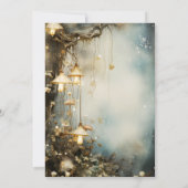 Enchanted Forest Girl 1st Birthday Mushrooms Bosse Kaart (Achterkant)