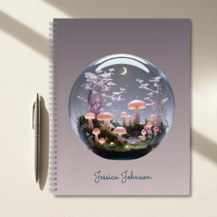 Enchanted Forest Glow met aangepaste naam Notitieboek