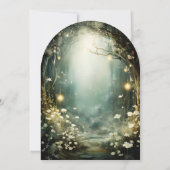 Enchanted Forest Gnome 1e verjaardag Kaart (Achterkant)