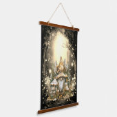 Enchanted Forest Gnome Mushrooms Hangend Wandkleed (Gebogen)