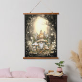 Enchanted Forest Gnome Mushrooms Hangend Wandkleed (Slaapkamer)