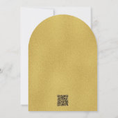 Enchanted Forest Gold Portal bruiloft uitnodiging (Achterkant)