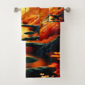 Enchanted Forest Golden Glow Bad Handdoek (Insitu)