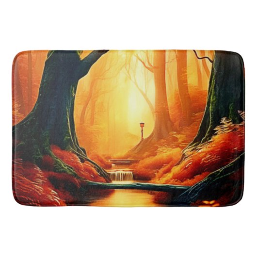 Enchanted Forest Golden Glow Badmat (Voorkant)