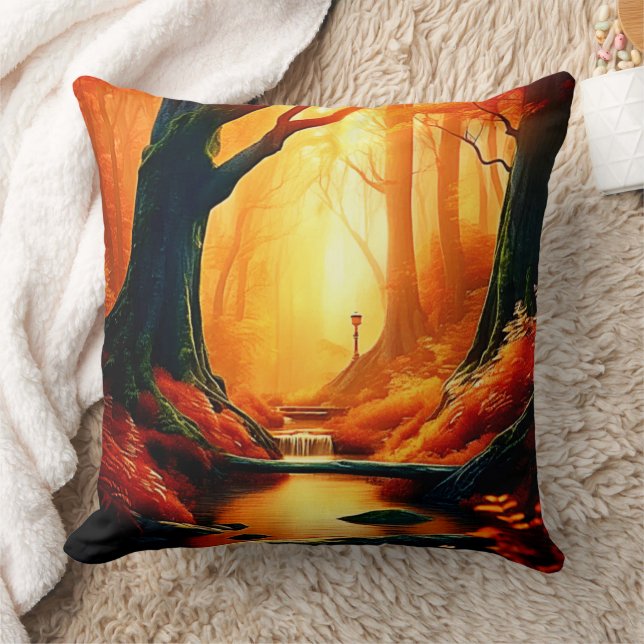 Enchanted Forest Golden Glow Kussen (Deken)