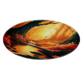 Enchanted Forest Golden Glow Snijplank (Hoek)