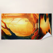 Enchanted Forest Golden Glow Strandlaken (Voorkant)