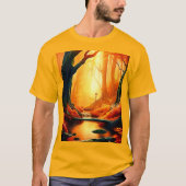 Enchanted Forest Golden Glow T-shirt (Voorkant)