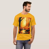 Enchanted Forest Golden Glow T-shirt (Voorkant volledig)
