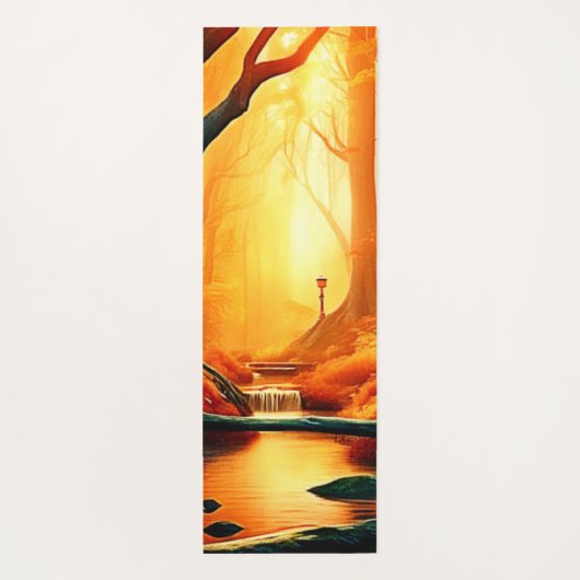 Enchanted Forest Golden Glow Yogamat (Achterkant)