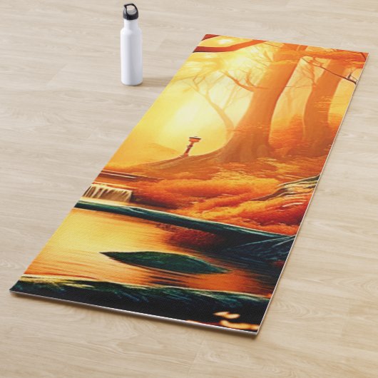 Enchanted Forest Golden Glow Yogamat (In situ)