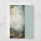 Enchanted Forest hangende lantaarns bruiloft Kaart (Achterkant)