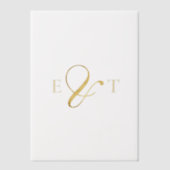 Enchanted Forest Hanging Gold Greenery Wedding Vellum Uitnodigingen (Voorkant)