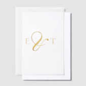 Enchanted Forest Hanging Gold Greenery Wedding Vellum Uitnodigingen (Offset)