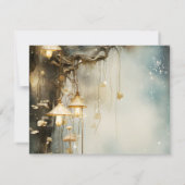 Enchanted Forest Hanging Lanterns Wedding Bedankkaart (Achterkant)