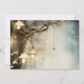 Enchanted Forest Hanging Lanterns Wedding Save The Date (Achterkant)