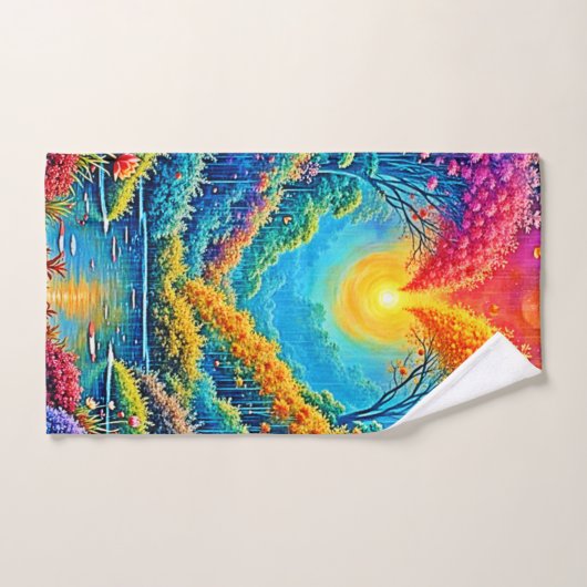 Enchanted Forest Hart van Licht Ontwerp Bad Handdoek (Handdoek)