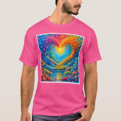 Enchanted Forest Hart van Licht Ontwerp T-shirt (Voorkant)