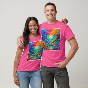Enchanted Forest Hart van Licht Ontwerp T-shirt