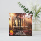 Enchanted Forest Herfst Post of After Wedding Invi Kaart (Staand voorkant)