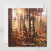 Enchanted Forest Herfst Post of After Wedding Invi Kaart (Achterkant)