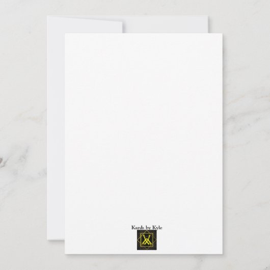 Enchanted Forest Home Invitation Kaart (Achterkant)