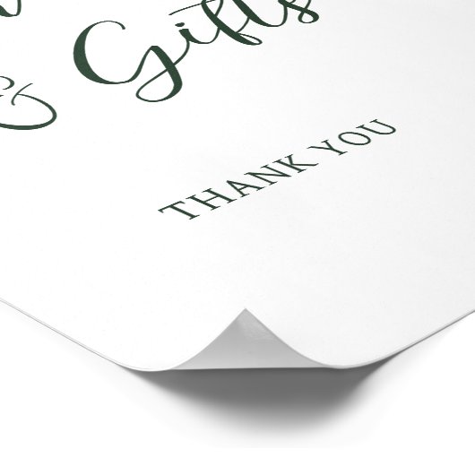 Enchanted Forest Kaarten en geschenken bruiloft Poster (Hoek)