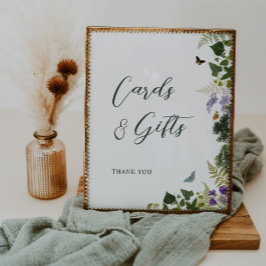 Enchanted Forest Kaarten en geschenken bruiloft Poster