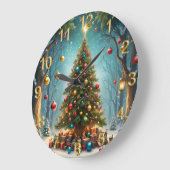 Enchanted Forest: Kerstboom met kerstballen Grote Klok (Hoek)
