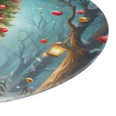 Enchanted Forest: Kerstboom met kerstballen Snijplank (Hoek)