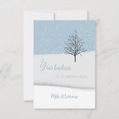 Enchanted Forest Kerstdag Bedankt Card (Achterkant)