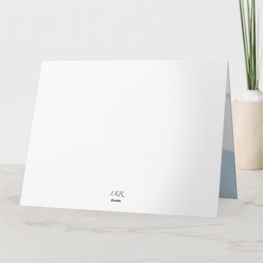 Enchanted Forest Kerstdag Kaart (Achterkant)