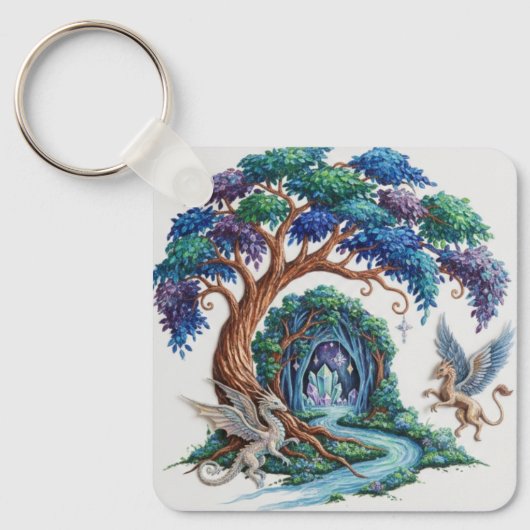 Enchanted Forest Keychain - Tree of Life (Voorkant)