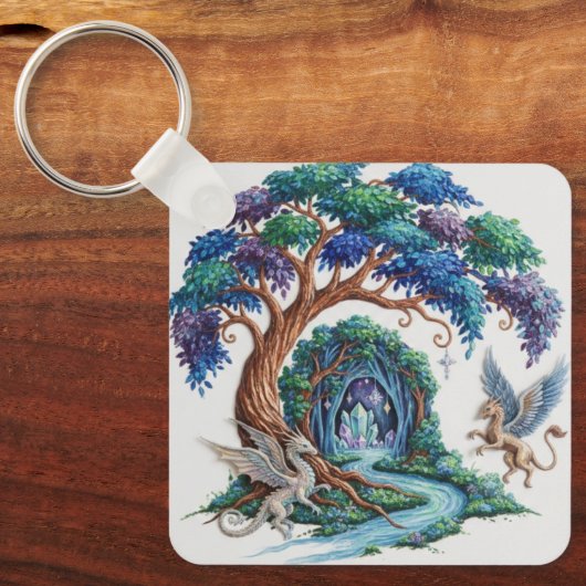 Enchanted Forest Keychain - Tree of Life (Voorkant)