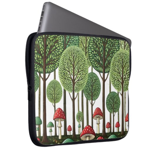 Enchanted Forest Laptop Sleeve (Voorkant Rechts)