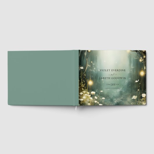 Enchanted Forest Light Wedding Gastenboek (Volledig)
