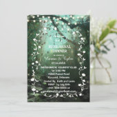 Enchanted Forest Lights Rustieke repetitie diner Kaart (Staand voorkant)