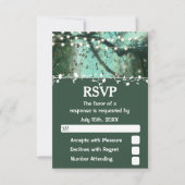 Enchanted Forest Lights rustieke RSVP (Voorkant)