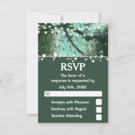 Enchanted Forest Lights rustieke RSVP