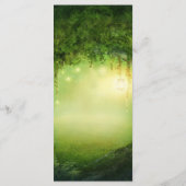 Enchanted Forest & Lights Wedding Menu Kaart (Achterkant)