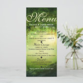 Enchanted Forest & Lights Wedding Menu Kaart (Staand voorkant)