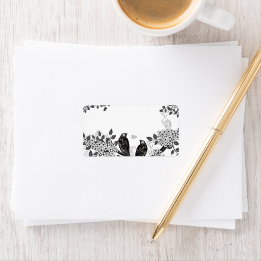 Enchanted Forest Love Bird Wedding Etiket (Insitu)