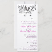 Enchanted Forest Love Bird Wedding Kaart (Voorkant)
