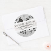 Enchanted Forest Love Bird Wedding Ronde Sticker (Envelop)