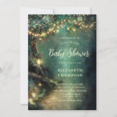 Enchanted Forest Magic Lanterns Sprookjesachtig Ba Kaart (Voorkant)