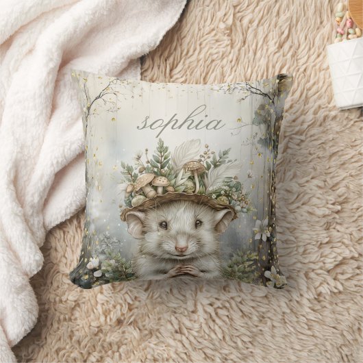 Enchanted Forest magische muis gepersonaliseerd Kussen (Deken)