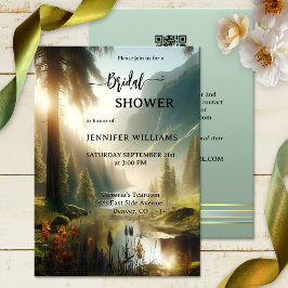 Enchanted Forest Mountain Vrijgezellenfeest Kaart